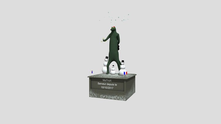 statue_matrax_noel 3D Model