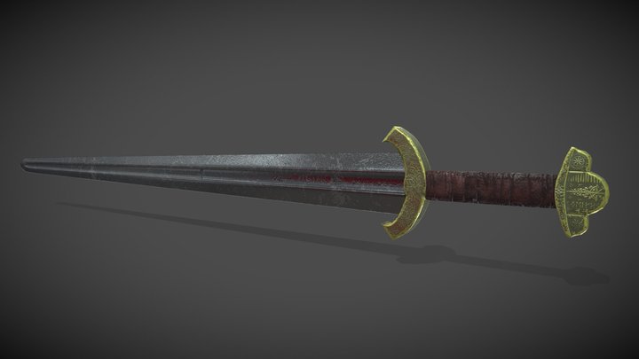 Viking Ulfberht Sword 3D Model