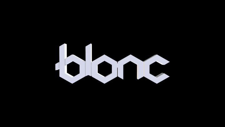 Blonc Logo 3d 3D Model