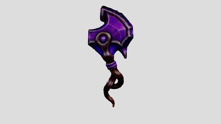 purple axe 3D Model