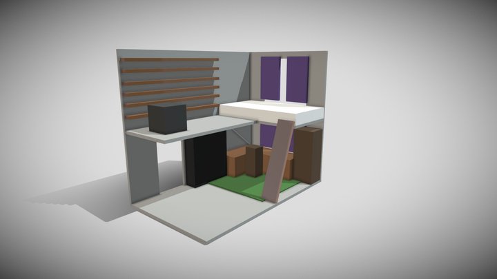MY ROOM (blockout) - Yorinde - VMT1E 3D Model