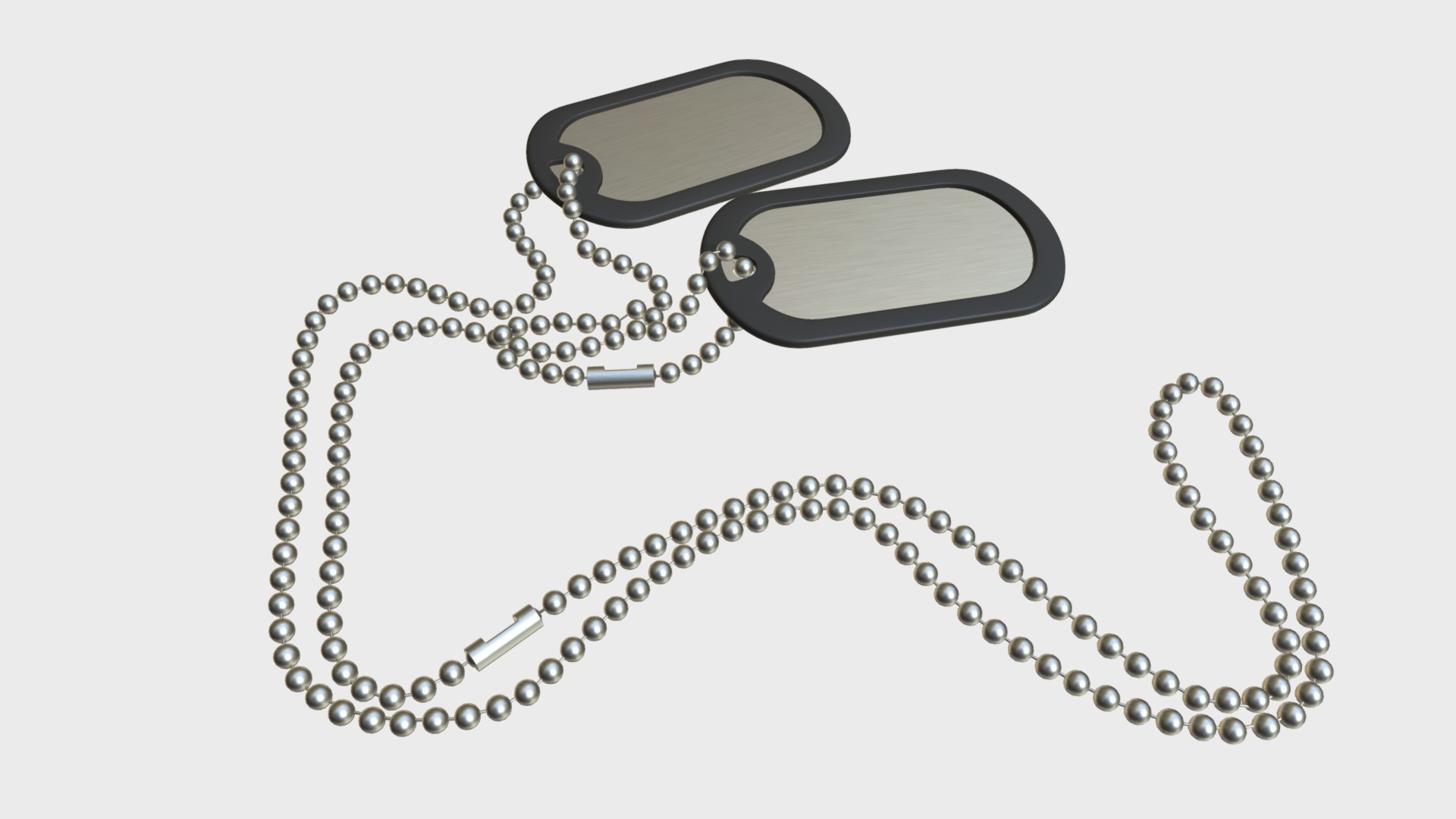 3D model Dog tags - This is a 3D model of the Dog tags. The 3D model is about shape.