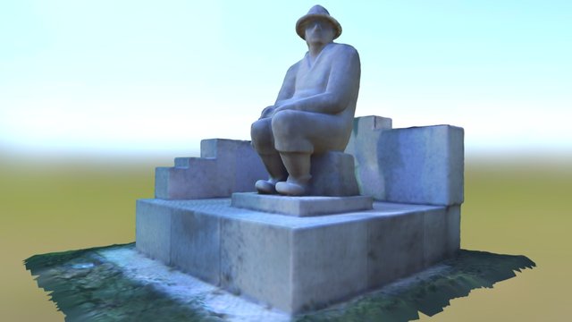 Nagy Balogh János festőművész szobra 3D Model