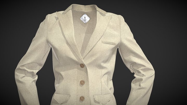 The Bio-Circular™ Blazer (Women) 3D Model