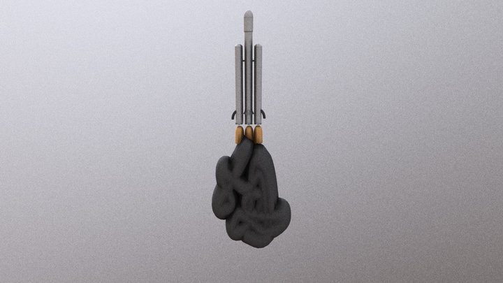 Foguete 3D Model