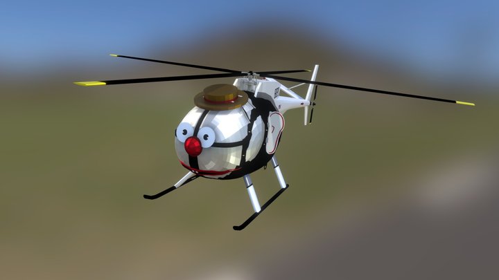 Bozo The Helicopter 3D Model
