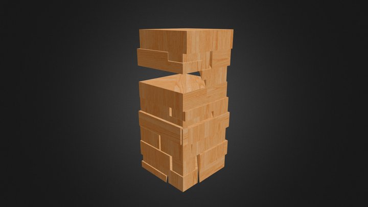 Prisma Quadrangular 3D Model