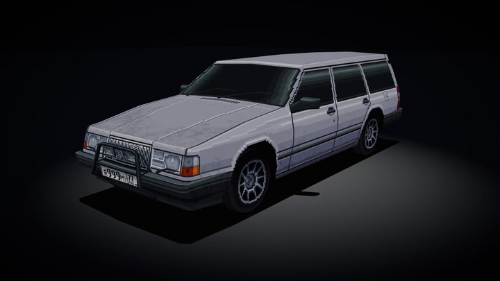 PS1 Style - Volvo 940 3D Model