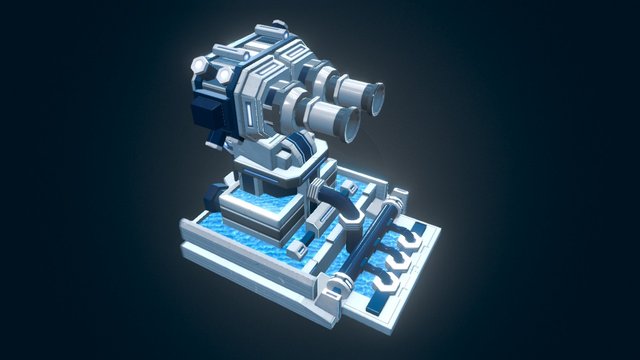 Entrocore : Tidal Fortress 3D Model