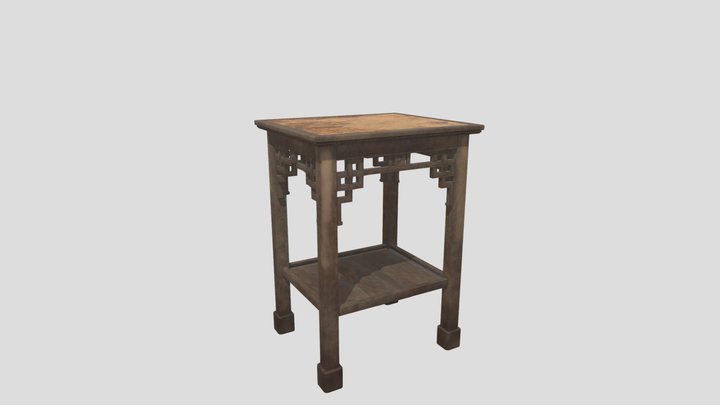 Asian table 3D Model