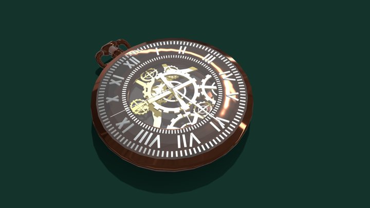 Vintage clock 3D Model