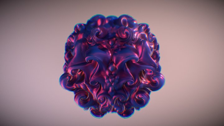 Black_and_blue_blob 3D Model