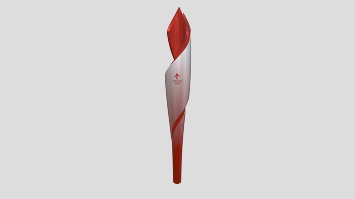 Beijing 2022 Olympic Torch 3D Model