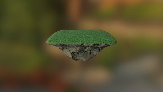 Grass Island 3D Model
