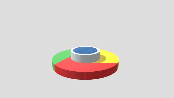 Chrome Logo 3D Model