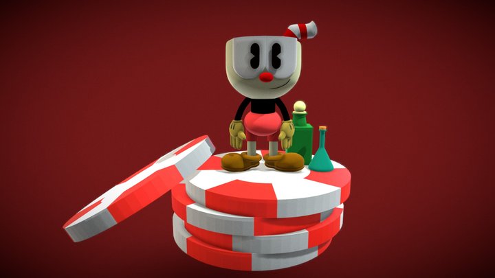 Cuphead Netflix Version 3D Model