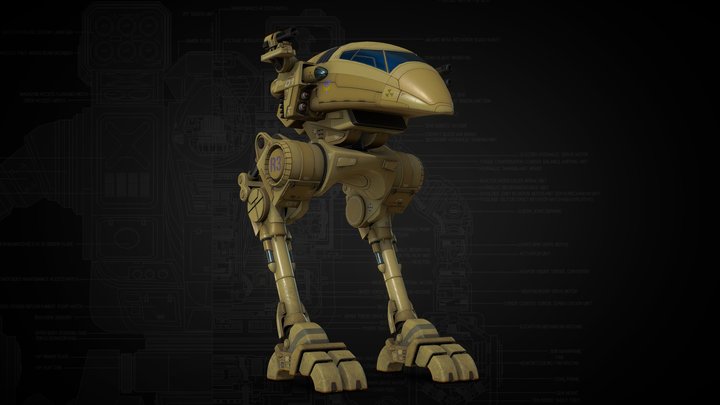 Raven (MechCommander) - First Davion Guards 3D Model