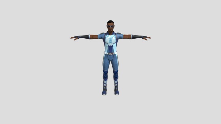 A_Train_with_better_armature 3D Model