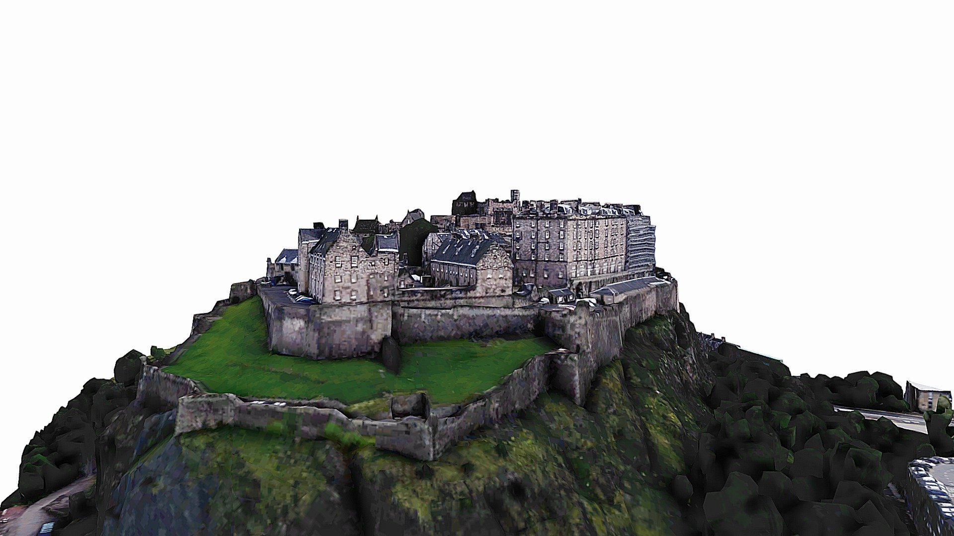 Edinburgh Castle,medieval,map,scan - 3D model by SENSIET (@asensio ...