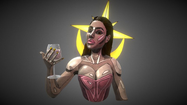 Rosetta - The Stained Lady 3D Model