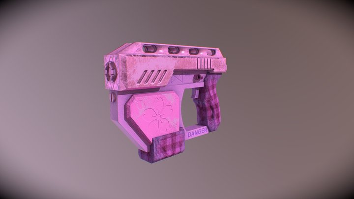 Boolean Weapon Pink Sakura Ed. 3D Model