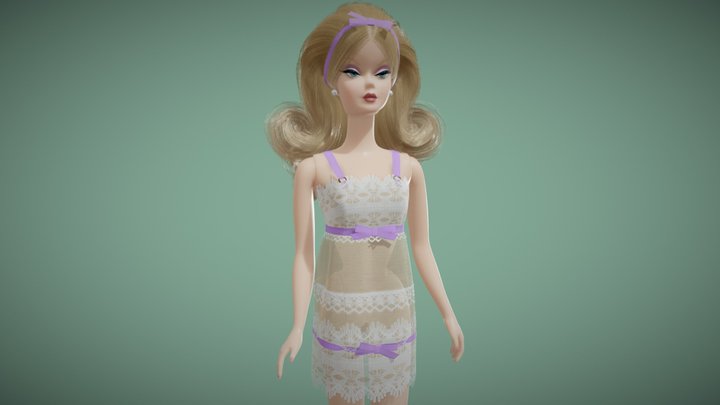 Silkstone Barbie Doll 3D Model