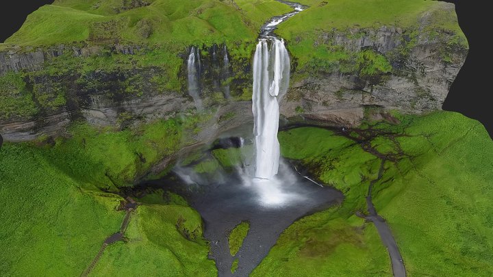 Seljalandsfoss Waterfall, Iceland | 3D Scan 3D Model