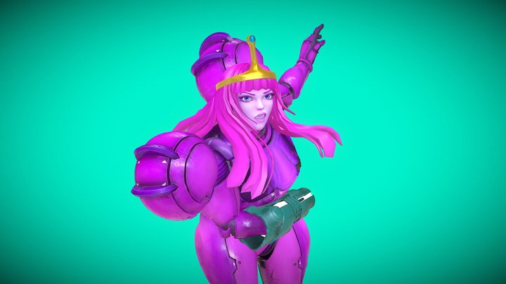 Super Metroid Princess Bubblegum 3D Model