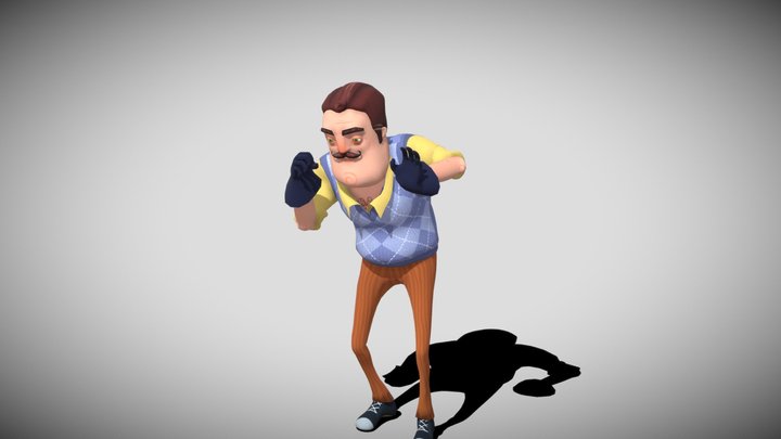 Hello_neighbor__intro_hammer_animation 3D Model