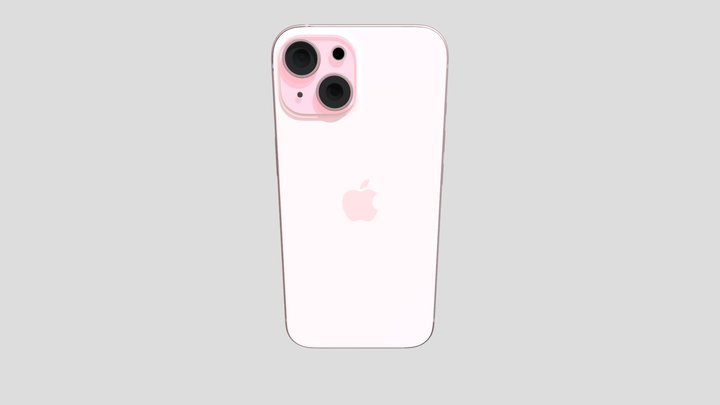 iPhone 15 Pink 3D Model