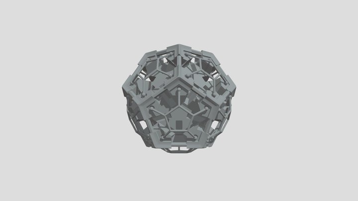 Scifi poly crate 3D Model