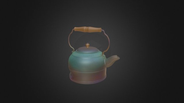 Teapot High Res 3D Model