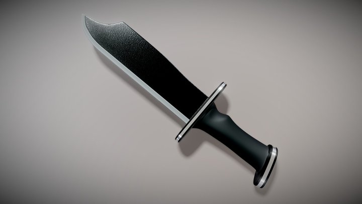 Combat Knife 3D Model