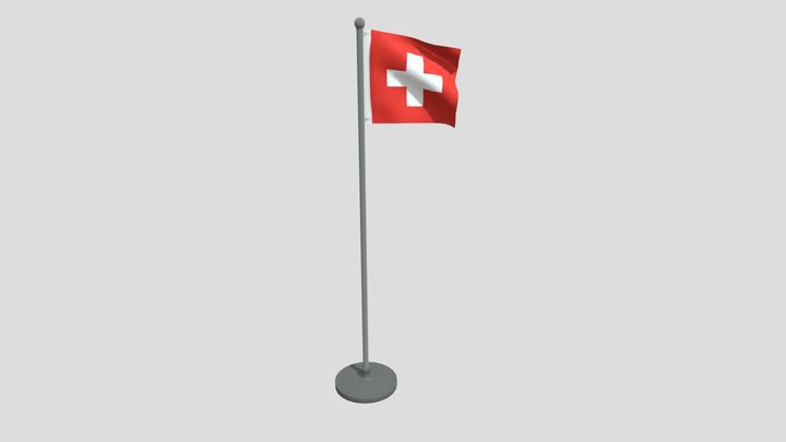 Animated Flag Of Switzerland – Modello 3D gratuito STL