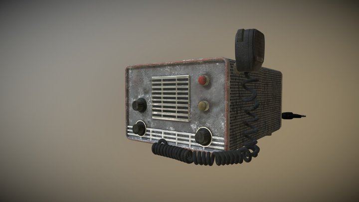 Vintage Viking Messenger CB Radio 3D Model