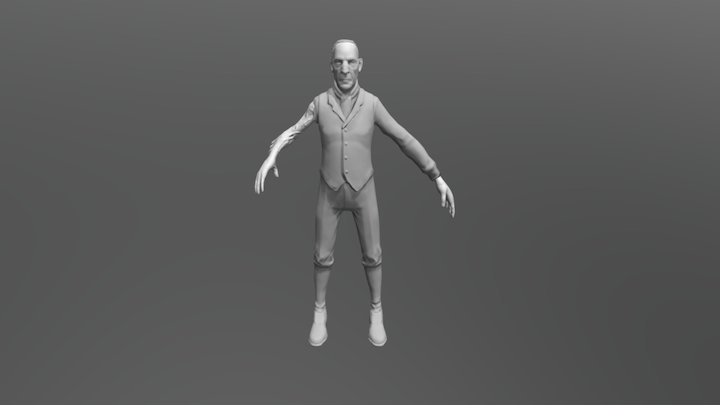 Jack Butler, the Butler 3D Model