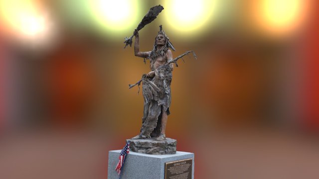 Catlin Monument Green-Wood Cemetery, Brooklyn 3D Model
