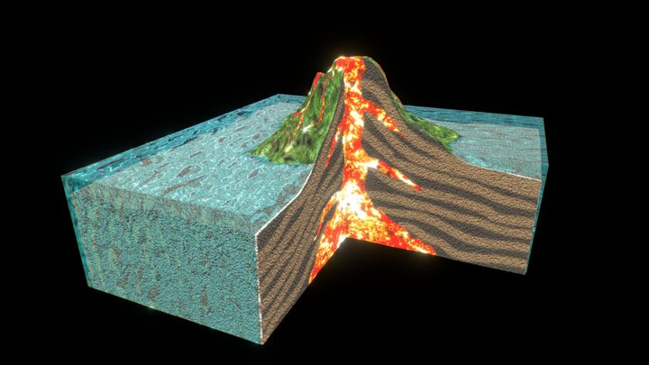 Creation Of Coral Atoll 3D Model