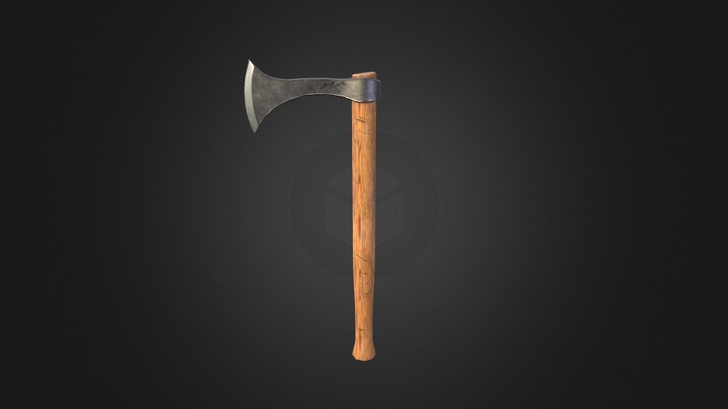 Medieval one-handed viking axe 3