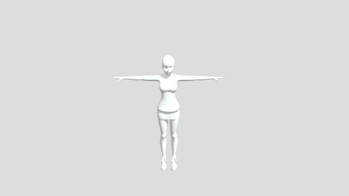Ayano Casual (merge) 3D Model