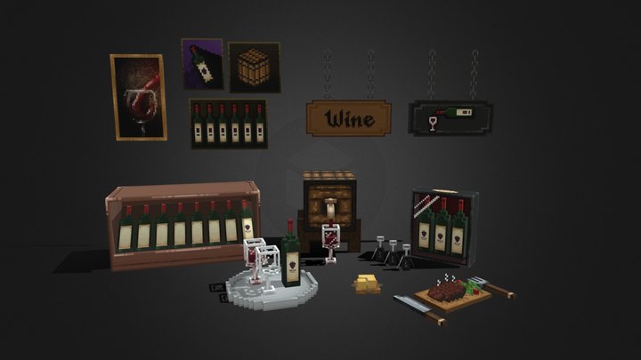 Wine collection 🍷 3D Model