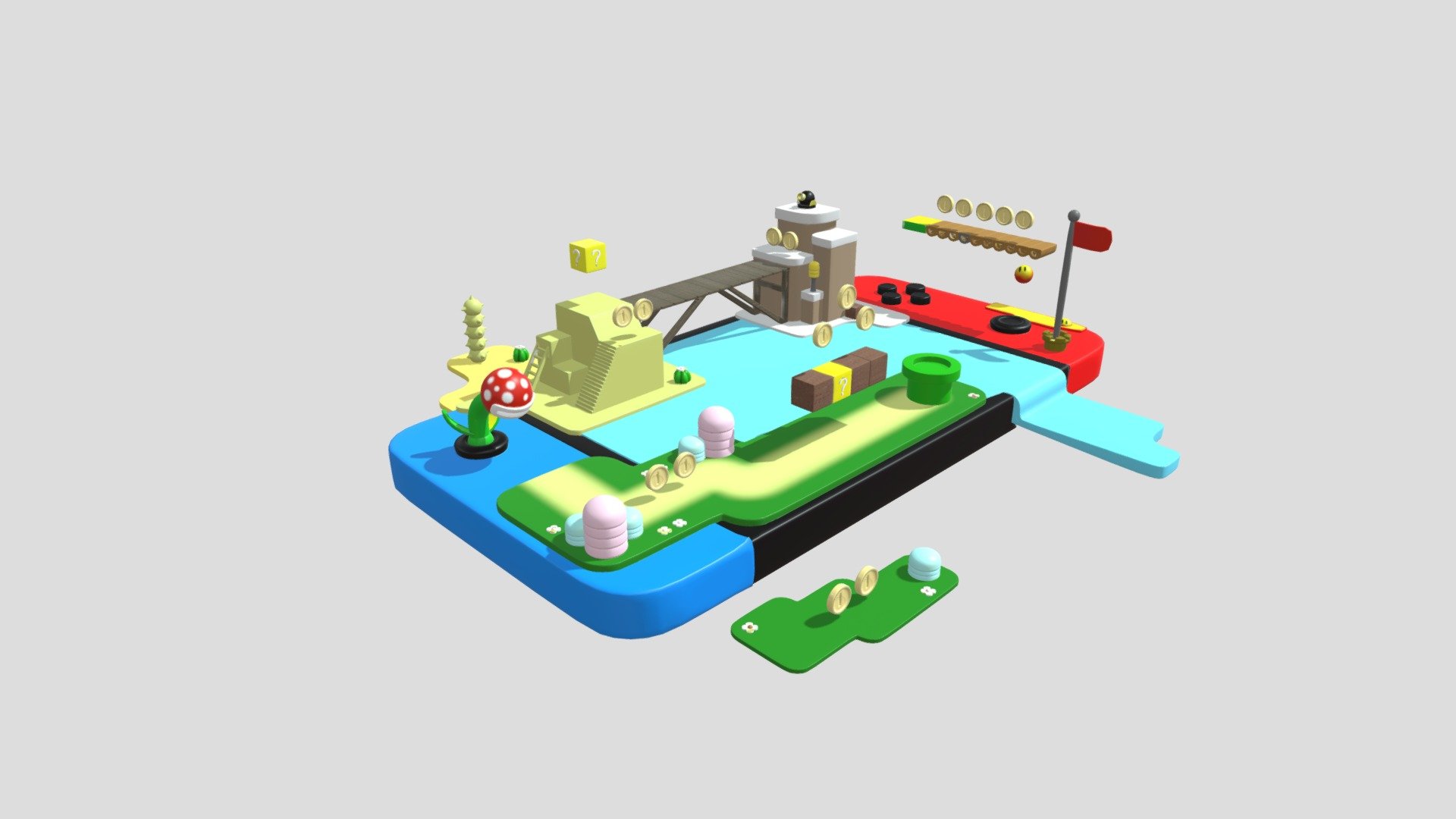 Nintendo Switch and Mario - 3D model by Lautaro Massignani Formia ...