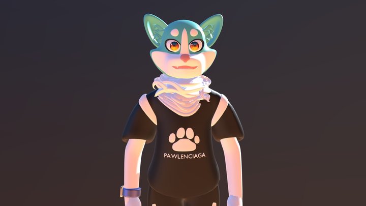 Furr commission! Blender 3d model 3D Model
