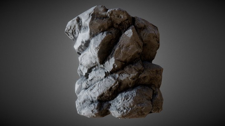 Rock Game Model Study 3D Model