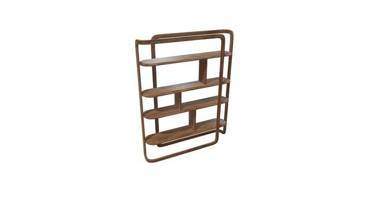 20_LIBRERO REPISAS 3D Model