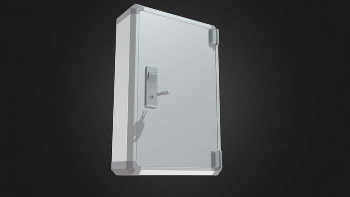 ALUMINIUM BOX WITH HINGED DOOR - FCW 3D Model