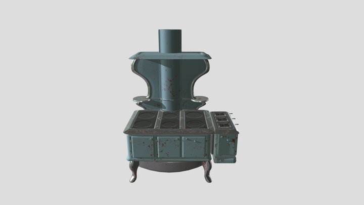 Vintage_Oven 3D Model