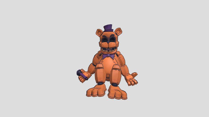 Retro golden freddy 3D Model