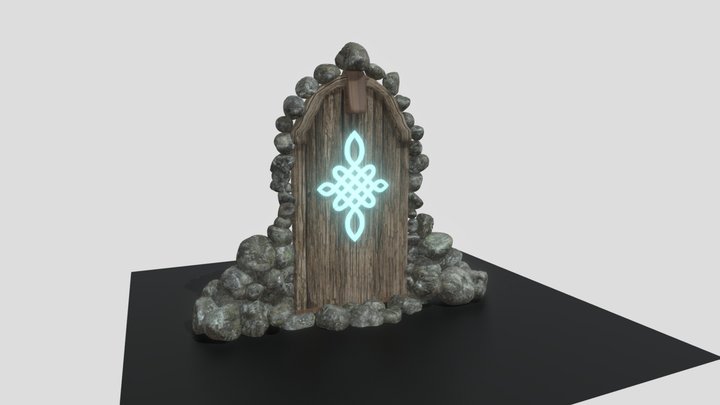 God of War Realm Between Realms Door 3D Model