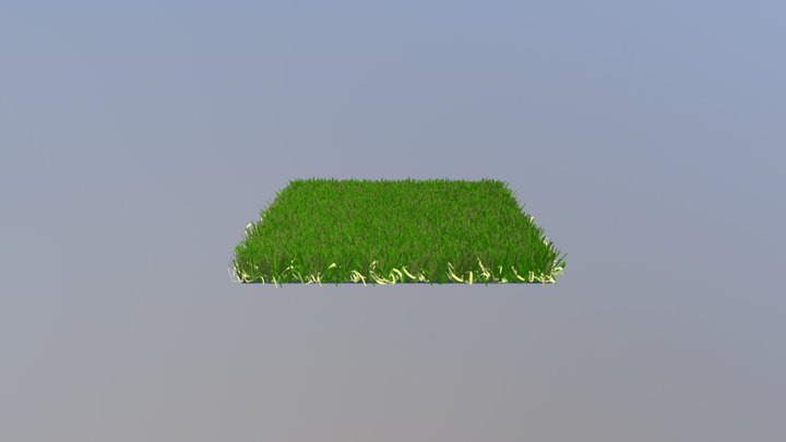 JW Synthetic Grass - Rocky Blade 90 3D Model